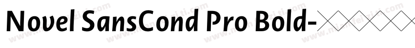 Novel SansCond Pro Bold字体转换